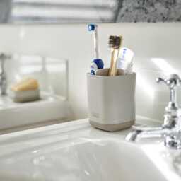 Joseph Joseph EasyStore Toothbrush Caddy, Ecru - thumbnail 1