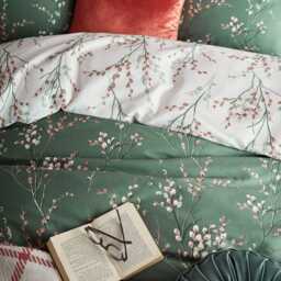 Laura Ashley Pussy Willow Duvet Set, Single, Fern Green - thumbnail 3