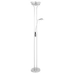 Casa Catherine 2 Light Mother Child LED Floor Lamp & Reading Light, Dimmable, Chrome