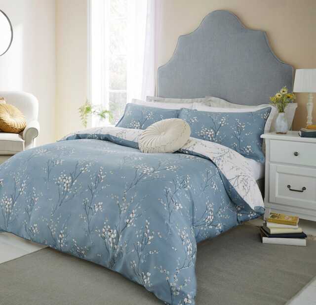 Laura Ashley Pussy Willow Duvet Set, King, Dark Seaspray - image 1