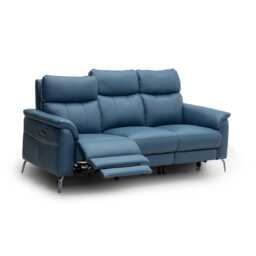 Casa Camilla 3 Seater Double Power Recliner Leather Sofa - thumbnail 3