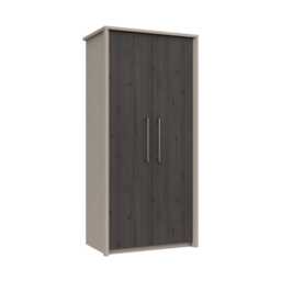 Casa Lyon 2 Door Wardrobe, Anthracite - thumbnail 1