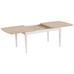 Casa Linden Large Extending Dining Table, 185-245cm, Grey - thumbnail 3
