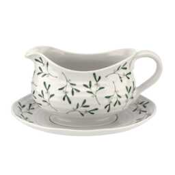 Sophie Conran Mistletoe Sauce Boat & Stand - thumbnail 1