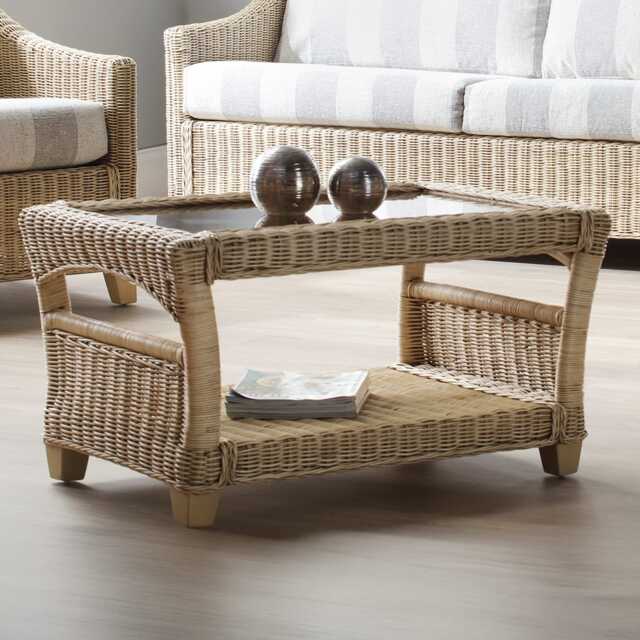 Desser Dijon Cane Coffee Table