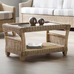 Desser Dijon Cane Coffee Table