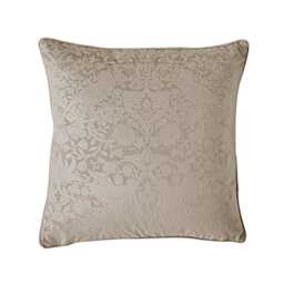 William Morris At Home Strawberry Thief Embossed Cushion, 50x50cm, Porcini