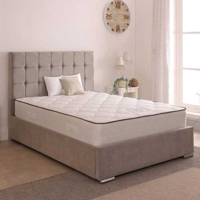 Casa Milo Ottoman Bed Frame, Super King, Victoria Silver - image 1