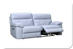 Casa Milan 3 Seater Power Recliner Leather Sofa - thumbnail 2