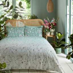 Graham & Brown Ethereal Flora Duvet Set, Super King, Dawn - thumbnail 3