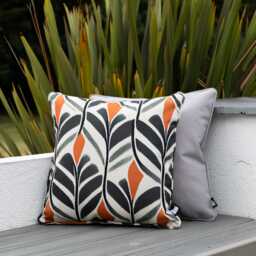 Extreme Lounging Weather Resistant Outdoor B-Cushion, 43x43cm, Tribal Leaf
