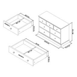 Casa Eva 3+4 Chest of Drawers - thumbnail 3
