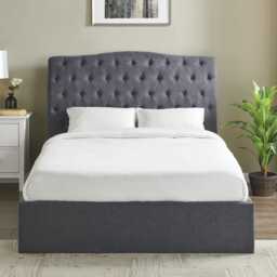 Casa Gerbera Storage Bed Frame, Single, Dark Grey - thumbnail 4