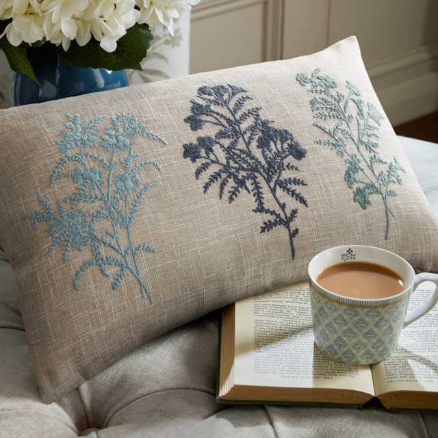 Laura Ashley Tenby Cushion, Seaspray