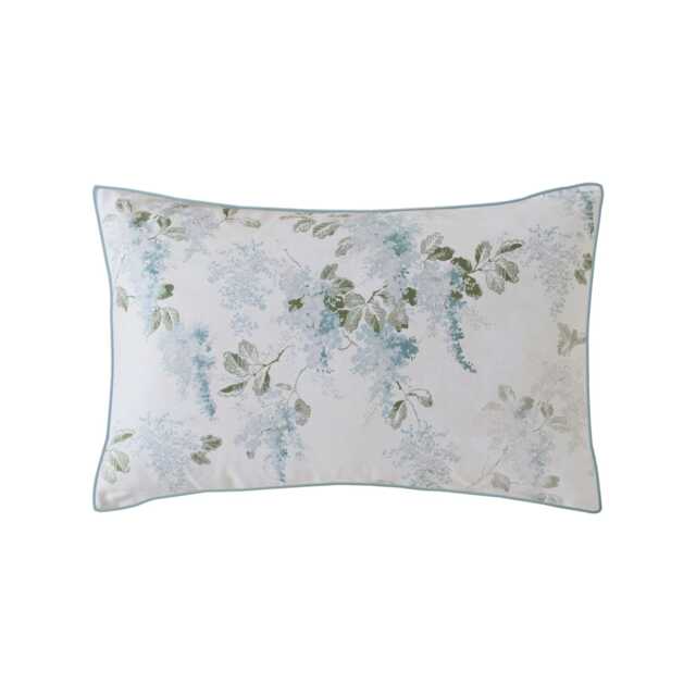Laura Ashley Mirabelle Standard Pillowcase Pair, Pale Seaspray - image 1