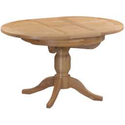Casa Tavistock Round Extending Table, 100-135cm, Light Oak