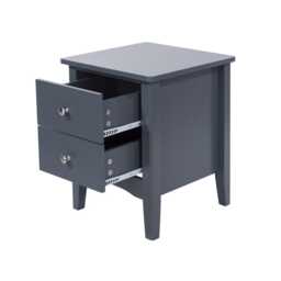 Casa Carla Petite 2 Drawer Bedside Cabinet, Midnight Blue - thumbnail 3