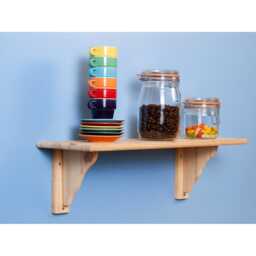 Core Products Pre Sanded Solid Wood Shelf Kit, 58cm - thumbnail 1