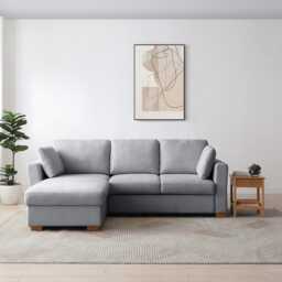 Casa Sorrel Chaise Fabric Sofa Bed , Grey - thumbnail 2