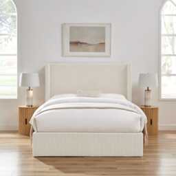 Casa Nigella Ottoman Bed Frame, Double, Natural - thumbnail 4