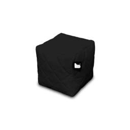 Extreme Lounging B-Box Weather Resistant Quilted Garden Footstool, Black - thumbnail 1