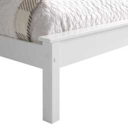Casa Lily Low Footend Bed Frame, King, White - thumbnail 1