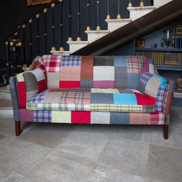 Casa Patchwork Malone Large 2 Seater Fabric Sofa - image 1