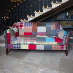 Casa Patchwork Malone Large 2 Seater Fabric Sofa