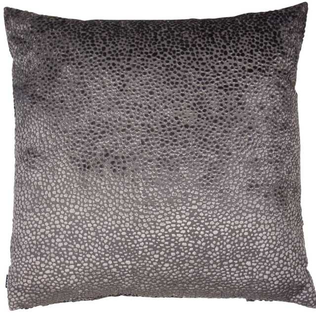 Malini Bingham Cut Velvet Cushion, Silver