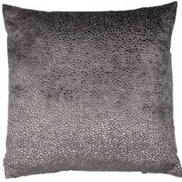 Malini Bingham Cut Velvet Cushion, Silver