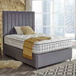 Casa Zen Divan Bed Set with Floorstanding Headboard, Small Double - thumbnail 2