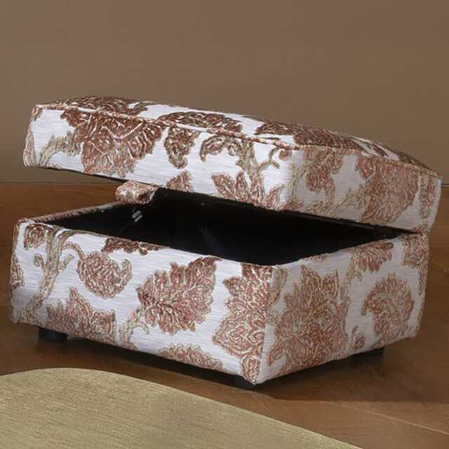 Alstons Charlbury Fabric Storage Footstool