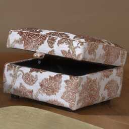 Alstons Charlbury Fabric Storage Footstool