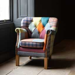 Casa Patchwork Governor Fabric Armchair