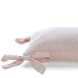 Laura Ashley Flaxley Stripe Microfibre Cushion, 50cm x 30cm, Pink - thumbnail 3