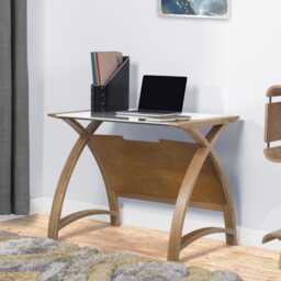 Jual Helsinki 900 Laptop Office Desk, Oak - thumbnail 1