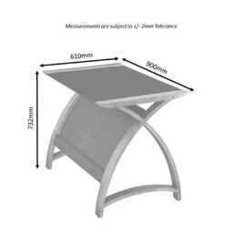 Jual Helsinki 900 Laptop Office Desk, Oak - thumbnail 2