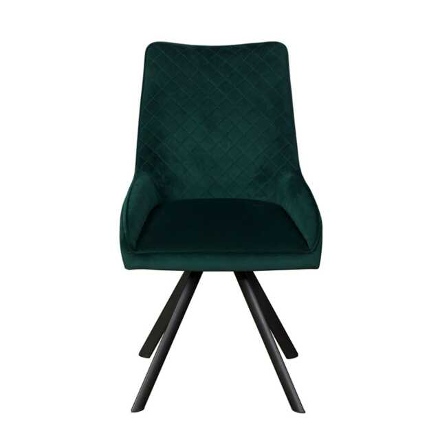 Casa Brooklyn Velvet Dining Chair, Green - image 1