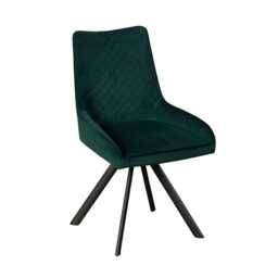 Casa Brooklyn Velvet Dining Chair, Green - thumbnail 2