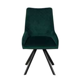Casa Brooklyn Velvet Dining Chair, Green