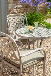 Hartman Berkeley Aluminium Garden Bistro Set, 2 Seater, Maize - thumbnail 2