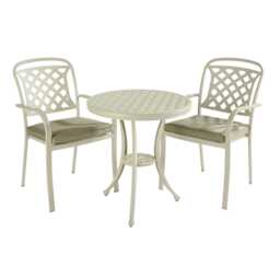 Hartman Berkeley Aluminium Garden Bistro Set, 2 Seater, Maize - thumbnail 3