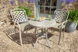 Hartman Berkeley Aluminium Garden Bistro Set, 2 Seater, Maize - thumbnail 4