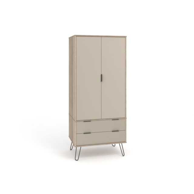 Casa Alden 2 Door Wardrobe, Driftwood - image 1