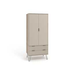 Casa Alden 2 Door Wardrobe, Driftwood - thumbnail 1
