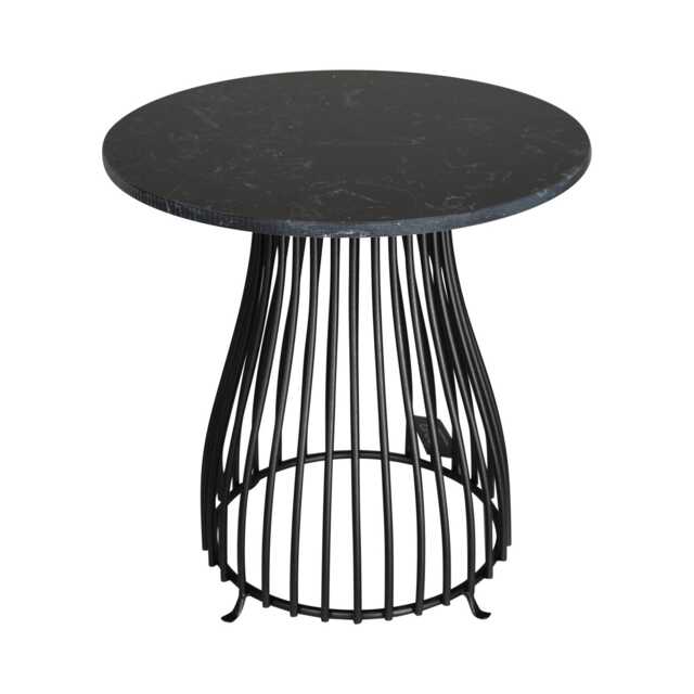 Casa Marble Caged Side Table - image 1