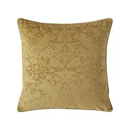 William Morris At Home Strawberry Thief Embossed Cushion, 50x50cm, Cider