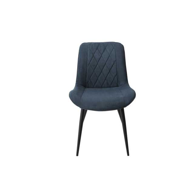 Casa Angelo Diamond Fabric Dining Chairs, Set of 2, Blue - image 1