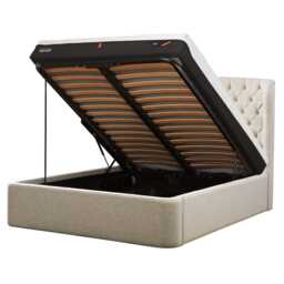 Tempur Holcot Ottoman Bed Frame, King, Pebble - thumbnail 2