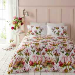 Voyage Maison Heligan Floral Duvet Set, Single, Fuchsia